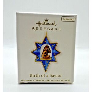 Birth Of A Savior 2010 Miniature-Baby Jesus Is Born-North Star Hallmark Ornament